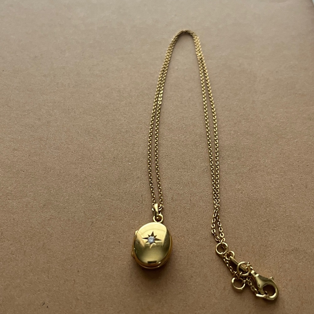 Madewell Demi-Fine Oval Locket Necklace - Picture 4 of 8